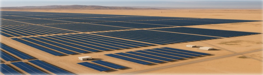 Utility-scale desert solar arrays — Kemet Solar 750 MW development, Egypt